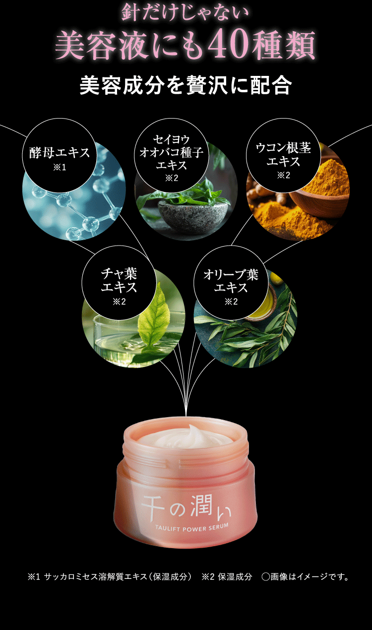 針だけじゃない美容液にも40種類